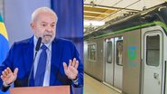 Presidente Lula passará o controle do Metrô do Recife ao governo Raquel Lyra, que deve privatizar - Ricardo Stuckert/PR; DIVULGAÇÃO: CBTU