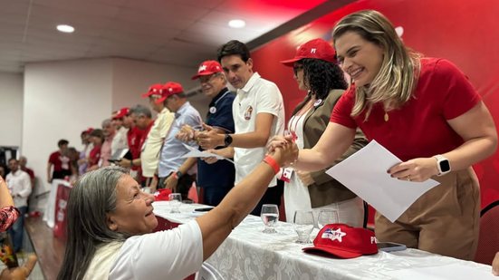 Marília Arraes e Silvio Costa Filho participaram do evento do PT PE - Reprodução Instagram