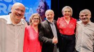 Mozart Sales, Teresa Leitão, Lula, Liana Cirne e Humberto Costa - DIVULGAÇÃO/ Liana Cirne
