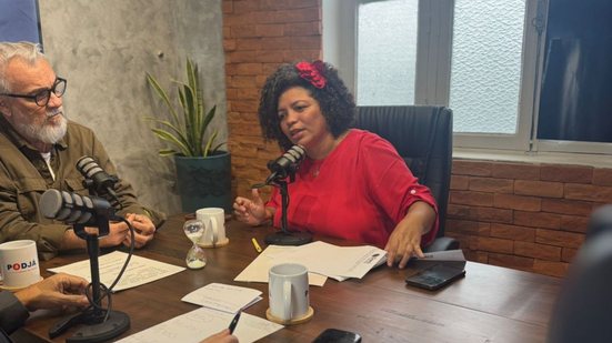 Dani Portela esteve no quadro "Ponto e Contraponto" na terça (02) debatendo com Alberto Feitosa - Jamildo.com