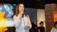 Governadora Raquel Lyra em evento de lançamento da nova marca do Porto de Suape