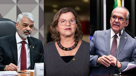 Os três senadores afirmaram que irão votar contra a PEC. - Divulgação