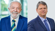 Presidente Lula e Tarcísio de Freitas, governador de São Paulo - Ricardo Stuckert/PR; DIVULGAÇÃO/ Republicanos