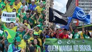Atos da direita e da esquerda ocorreram neste 7 de setembro no Recife - Tauã Leandro- Reprodução Grito dos Excluídos