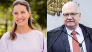 montagem com foto de raquel lyra e foto do ministro fachin