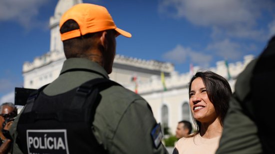 Raquel Lyra e Polícia Militar - Hesíodo Góes/Secom