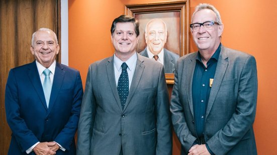 Álvaro Porto se reúne com presidente nacional do MDB, o deputado federal Baleia Rossi - DIVULGAÇÃO