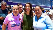 Andréa Medeiros e Raquel Lyra, em Jaboatão