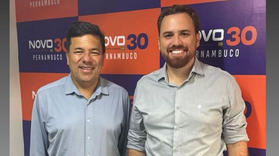 Deputado federal Mendonça Filho e Técio Teles, presidente do Novo em Pernambuco