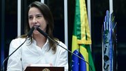 Raquel Lyra discursa na tribuna do Senado