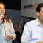 Imagens lado a lado da Governadora Raquel Lyra e do ministro de Portos e Aeroportos, Silvio Costa Filho