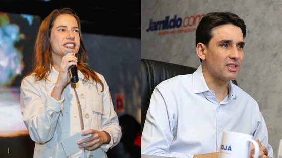 Imagens lado a lado da Governadora Raquel Lyra e do ministro de Portos e Aeroportos, Silvio Costa Filho