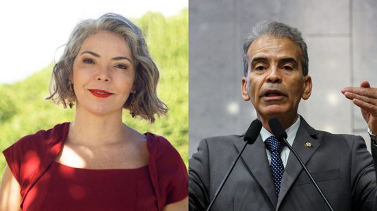 Montagem de duas fotos, Liana Cirne e Alberto Feitosa