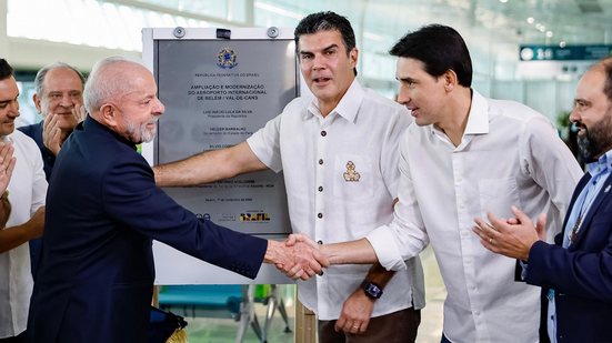Imagem Lula e Silvio Costa Filho entregam obras de portos e aeroporto no Pará antes da COP30