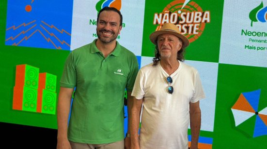 Alceu Valença e Saulo Cabral, executivo da Neoenergia