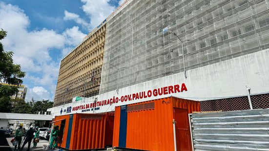 Hospital da Restauração em obras