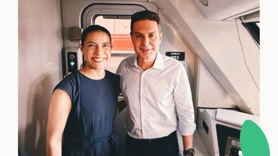 Imagem Obras no Metrô do Recife devem começar em até 30 dias, diz ministro das Cidades, ao lado de Raquel Lyra