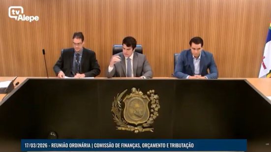 Imagem Comissões da Alepe aprovam relatório parcial do orçamento de 2026 e texto segue para plenário
