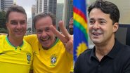 Montagem, à esquerda, Gilson Machado e Flávio Bolsonaro; à direita, Anderson Ferreira