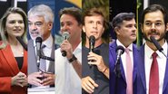 Montagem de 10 fotos: Marília Arraes, Humberto Costa, Miguel Coelho, Eduardo da Fonte, Armando Monteiro, Gilson Machado, Anderson Ferreira, Silvio Costa Filho, Jô Cavalcanti e Fernando Dueire lado a lado
