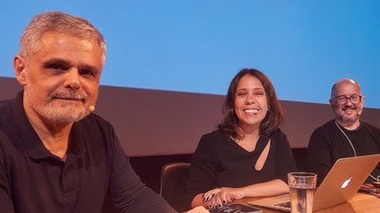 Trio de apresentadores do Foro de Teresina, da revista Piauí