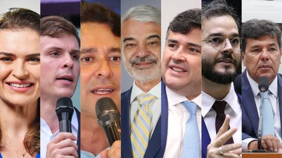 Montagem de 7 fotos: marilia arraes, miguel coelho, anderson ferreira, humberto costa, eduardo da fonte, tulio gadelha, mendonça filho