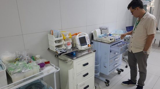 Na UPA, que funciona como a única porta de urgência e emergência do município, o sindicato constatou uma alta demanda assistencial que tem sobrecarregado o corpo clínico.
					
					
					Foto: Divulgação