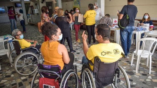 Cadeirantes participantes do evento em edição passada