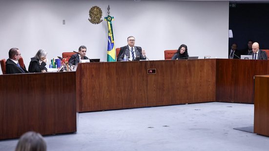 Primeira Turma do STF, com Moraes, Dino, Zanin e Carmen Lúcia
					
					
					Antonio Augusto/STF
