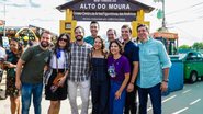 André, Fátima Bernardes, Túlio Gadelha, Raquel Lyra, Rodrigo Pinheiro, Priscila Krause, Miguel Coelho e outro dois homens. Ao fundo indicador do Alto do Moura