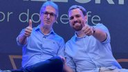 Pré-candidato à presidência Romeu Zema com o presidente estadual do Novo em Pernambuco, Técio Teles