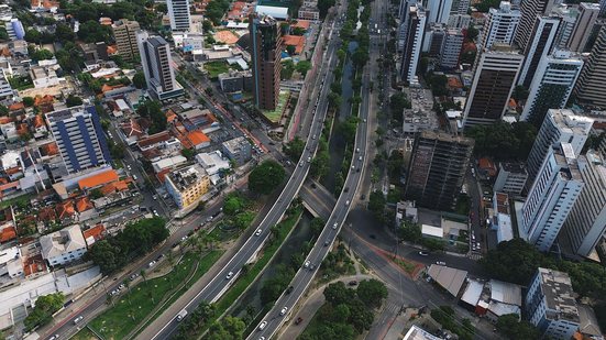 Avenida João de Barros vista de cima