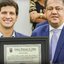 João Campos recebendo título de cidadão olindense
