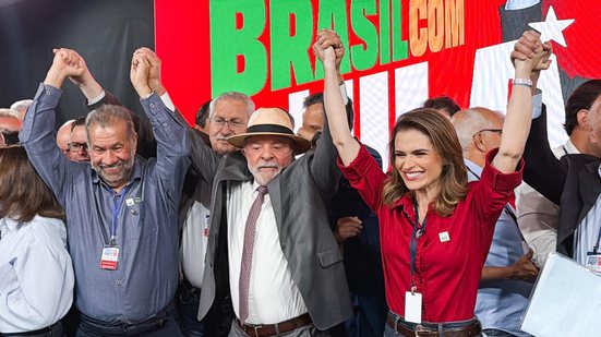 Marilia e Lula, no evento do PDT Nacional