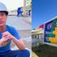 Montagem. À esquerda, Raquel Lyra em obras; à direita, creche inaugurada pelo Estado