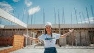 Raquel Lyra em canteiro de obras