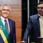 Ronaldo Caiado e Flávio Bolsonaro