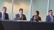 Equipe jurídica de João Campos fez coletiva de imprensa para anunciar medidas judiciais contra campanha da governadora Raquel Lyra - Cynara Maíra/Jamildo.com