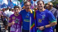 Gilson Machado Neto e Gilson Filho em convenção de Raquel Lyra