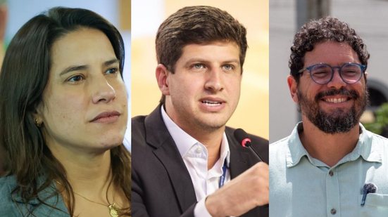 Raquel Lyra, João Campos e Ivan Moraes
