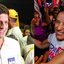 João Campos e Raquel Lyra em meio a apoiadores