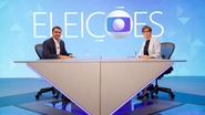 Renata Lo Prete e Bolsonaro, na Globo