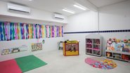 Visão de sala de aula de uma creche municipal