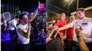 João e Raquel Lyra em eventos de campanha