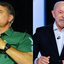 Montagem mostra fotos do presidente Lula e do senador Flávio Bolsonaro