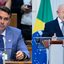 Flávio Bolsonaro e Lula. Duas fotos unidas