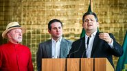 Lula, Hugo Motta e Davi Alcolumbre
