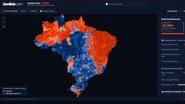 Imagem Onde Lula e Flávio Bolsonaro ganharam em cada estado do Brasil? Veja mapa com voto de cada município