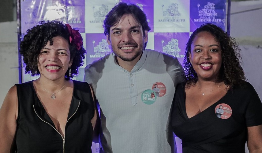 Ricardo Gadelha, com Dani Portela e Alice
