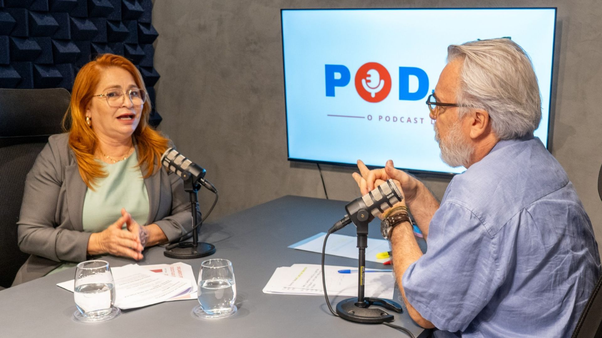 Ivete Caetano, presidente do Sintepe, no PodJá